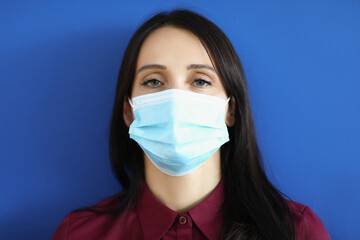 Adult in stylish blouse