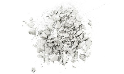 Obraz premium Eye shadow shimmering matte white colored texture background on the desk