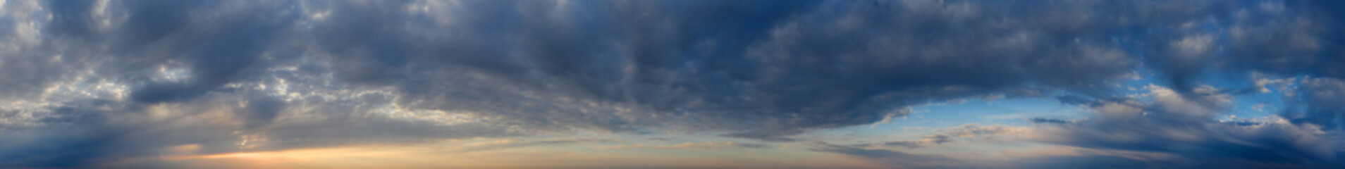  panorama sky. Beautiful cloud in the sunrise sky background. Sky banners background.