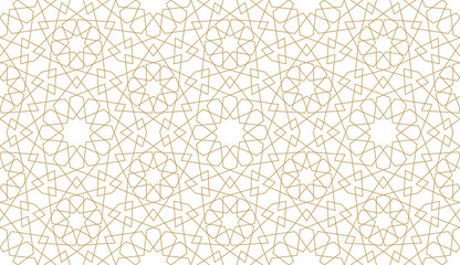 Seamless geometric pattern in authentic arabian style.