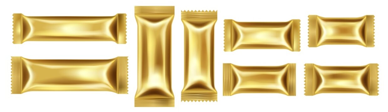 VECTORSTOCK Chocolate Bar Packs Biscuits White Packing Sticks vector image