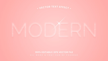 Modern Neo Morphism 3d Text Style Effect. Editable illustrator text style.