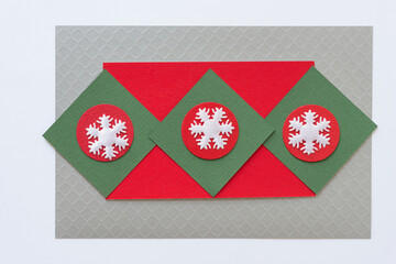 pattern christmas snowflakes on paper