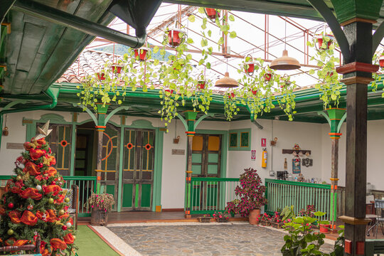 Patio interior Colombiano