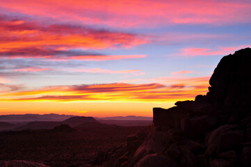 desert valley sunset