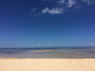 Fototapeta na wymiar beach and blue sky Bolinao, The Philippines 
