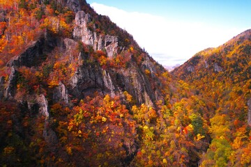 晩秋の豊平峡ダム