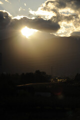夕日