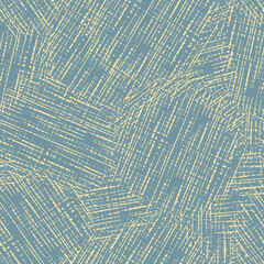 Neutral light blue yellow seamless abstract texture. Modern coastal living all over print. Irregular soft furnishing cover grunge background. High quality jpg swatch.