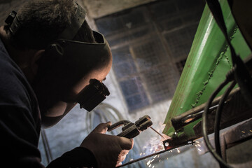 Blacksmith photography while working.