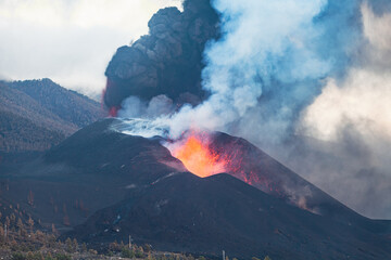 Cumbre Vieja Volcano. La Palma Island