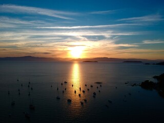 Fototapeta premium sunset over the sea