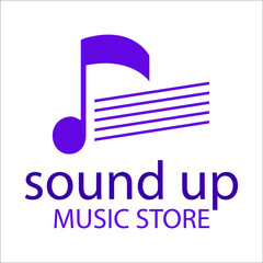 music shop logo emblem vintage