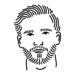 smart youth black line art