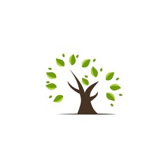 tree logo design illuistration vector