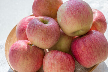 red apples in a basket