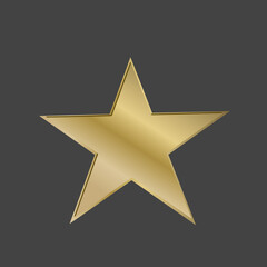 gold star on black background