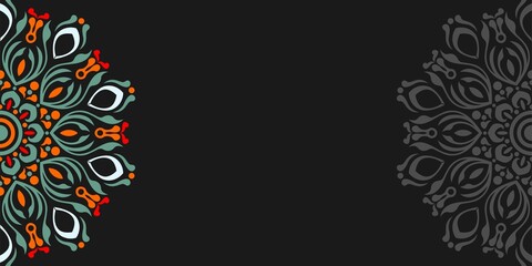 Vector mandala design, for your various types of advertising needs, suitable for business card designs, banners, websites, etc. high resolution EPS file format