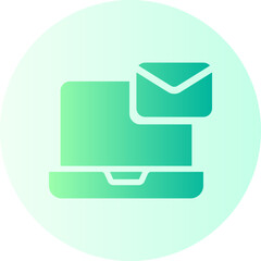 paper plane gradient icon