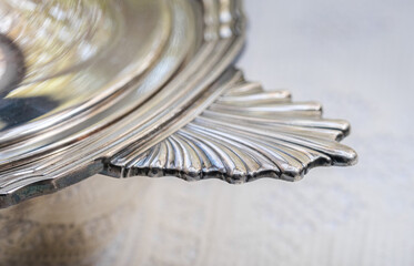 Vintage antique European tableware and cutlery