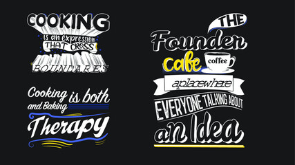 Obraz premium set of vintage quote doodle