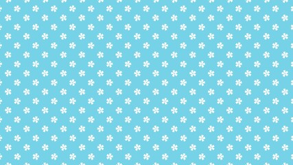 さくらひらひら　水色