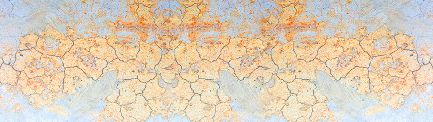 Close up texture of white concrete wall or grunge wall texture in panoramic view use for web design and wallpaper background