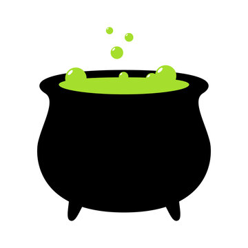 Vector Cauldron Illustration on White Background