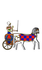 Carriage in the ancient egypt