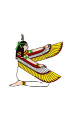 Winged Isis in the Ancient Egypt