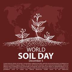 world soil day, poster and banner