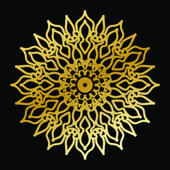 Vector round abstract circle. Luxury Mandala style