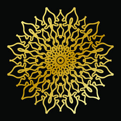 Vector round abstract circle. Luxury Mandala style