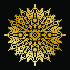 Vector round abstract circle. Luxury Mandala style