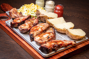 grilled pork ribs