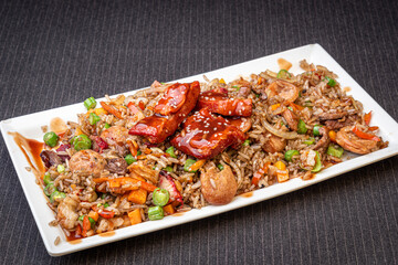 rice with pork