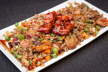 rice with pork