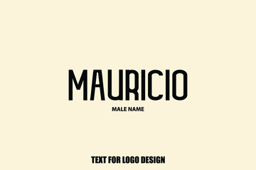 Text Typography Lettering of Baby Boy Name 