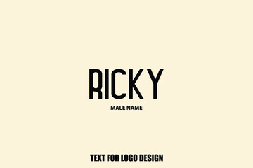 Bold Typography Text Sign of Baby Boy Name 