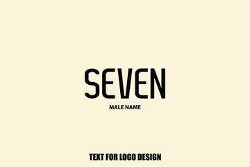 Bold Typography Text Sign of Baby Boy Name 