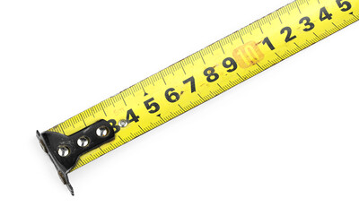 Old construction roulette on a white background