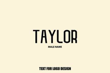 Bold Typography Text Sign of Baby Boy Name 