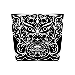 Tribal african mask vector icon.Black vector icon isolated on white background tribal african mask.