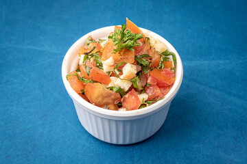 salad with vegetables and cheese