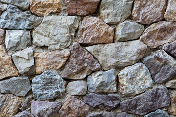 large number of stone walls were lined up strong. for background