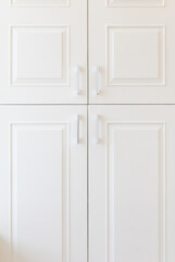 White kitchen cabinet door texture