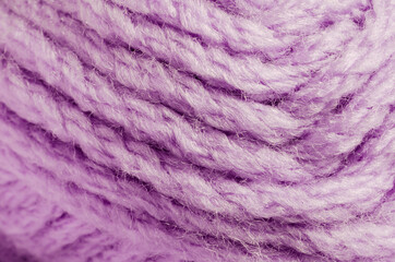 Yarn fibers. Close-up