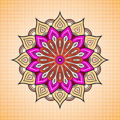 Luxury colorful mandala background design 