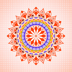 Luxury colorful mandala background design 