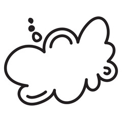 empty comic speech bubbles,  Hand drawn retro cartoon. Pop art style.